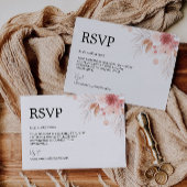 Wildflower Wedding RSVP kaart sjabloon