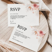 Wildflower Wedding RSVP kaart sjabloon