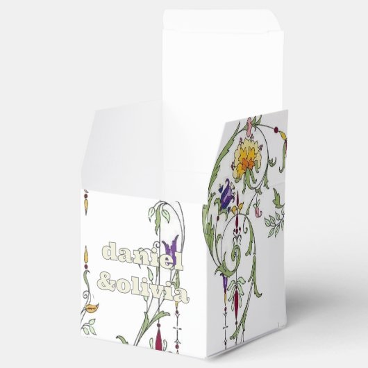 Wildflower Wedding Rustiek Land Wilde Bloemen Wed Bedankdoosjes (Geopend)