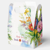 Wildflower Wedding, Rustieke Bloemen Dank u & Bedankdoosjes (Geopend)