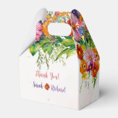 Wildflower Wedding, Rustieke Bloemen Dank u & Bedankdoosjes (Voorkant Zijde)