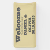 Wildflower Wedding Rustieke Country Seating Charts Spandoek (Verticaal)