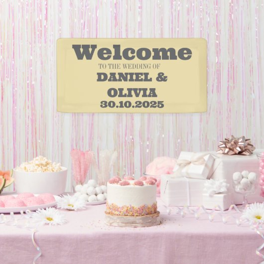 Wildflower Wedding Rustieke Country Seating Charts Spandoek (Feest)