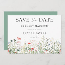 Wildflower Wedding Save The Date