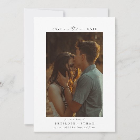 Wildflower Wedding Save The Date (Voorkant)