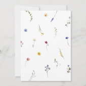 Wildflower Wedding Save The Date (Achterkant)