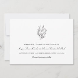 Wildflower Wedding Save The Date