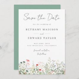 Wildflower Wedding Save The Date