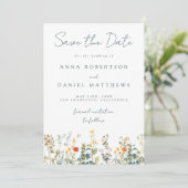 Wildflower Wedding Save The Date (Staand voorkant)
