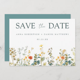 Wildflower Wedding Save The Date