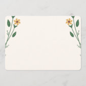 Wildflower Wedding Save the Date Card  (Achterkant)