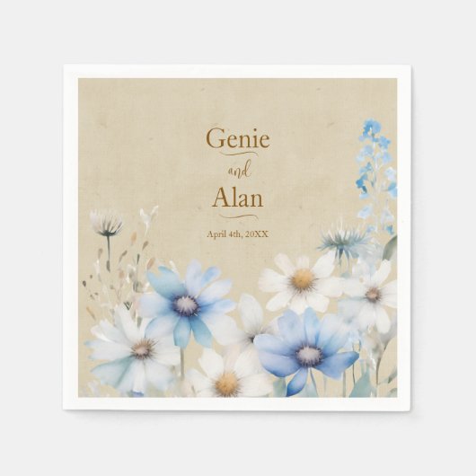Wildflower Wedding Servet (Voorkant)