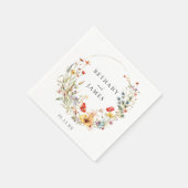 Wildflower Wedding Servet (Hoek)