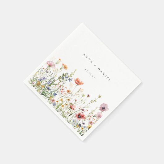 Wildflower Wedding Servet (Hoek)