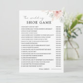 Wildflower Wedding Shoe Gam Sjabloon, Kaart (Staand voorkant)