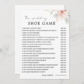 Wildflower Wedding Shoe Gam Sjabloon, Kaart (Voorkant / Achterkant)