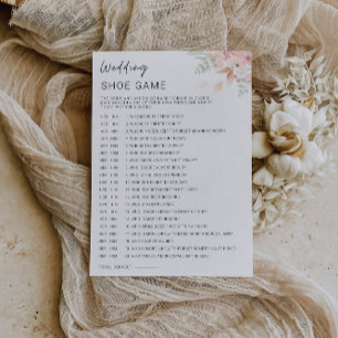 Wildflower Wedding Shoe Game Sjabloon, Kaart