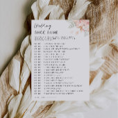 Wildflower Wedding Shoe Game Sjabloon, Kaart