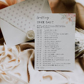 Wildflower Wedding Shoe Game Sjabloon, Kaart