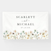 Wildflower Wedding Spandoek (Horizontaal)