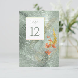 Wildflower Wedding Texture Table No. Gold ID95 Kaart