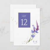 Wildflower Wedding Texture Table No. Peri ID954 Kaart (Voorkant / Achterkant)