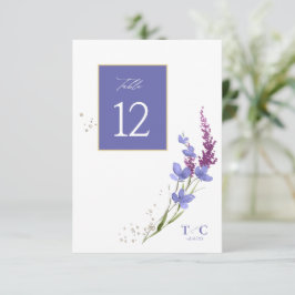 Wildflower Wedding Texture Table No. Peri ID954 Kaart