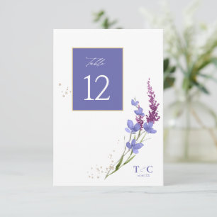 Wildflower Wedding Texture Table No. Peri ID954 Kaart