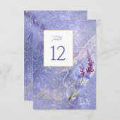 Wildflower Wedding Texture Table No. Peri ID95 Kaart (Voorkant / Achterkant)