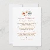 Wildflower Wedding Two Sided Thank You Photo Bedankkaart (Achterkant)