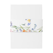 Wildflower Wedding Uitnodigingen Wikkel (Achterkant Voorbeeld)