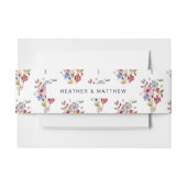 Wildflower Wedding Uitnodigingen Wikkel (Voorkant Voorbeeld)