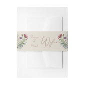 Wildflower Wedding Uitnodigingen Wikkel (Voorkant Voorbeeld)