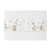 Wildflower Wedding Uitnodigingen Wikkel (Achterkant Voorbeeld)