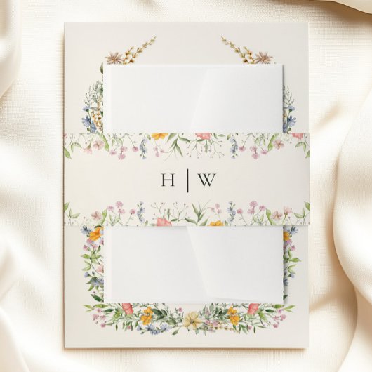 Wildflower Wedding Uitnodigingen Wikkel