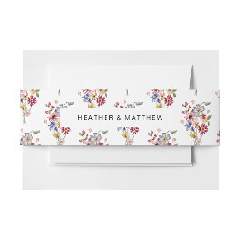 Wildflower Wedding Uitnodigingen Wikkel