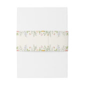 Wildflower Wedding Uitnodigingen Wikkel (Achterkant Voorbeeld)