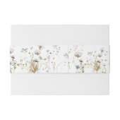 Wildflower Wedding Uitnodigingen Wikkel (Achterkant Voorbeeld)