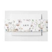 Wildflower Wedding Uitnodigingen Wikkel (Voorkant Voorbeeld)