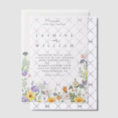 Wildflower Wedding Vellum Uitnodigingen (Offset (Uitnodiging))