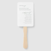 Wildflower Wedding Waterverf Ceremony Gold ID954 Handwaaier (Achterkant)