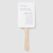 Wildflower Wedding Waterverf Ceremony Peri ID954 Handwaaier (Achterkant)