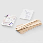 Wildflower Wedding Waterverf Ceremony Peri ID954 Handwaaier (Niet-gemonteerd)