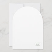 Wildflower Wedding Waterverf Fuchsia Boog ID954 Kaart (Achterkant)