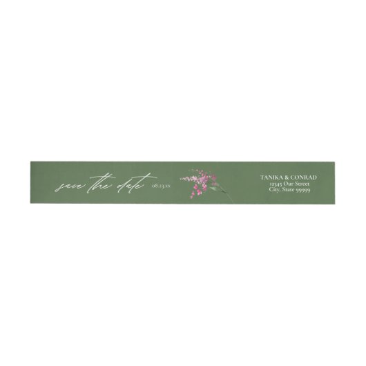 Wildflower Wedding Waterverf Green ID954 (Individueel)