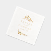 Wildflower Wedding Waterverf Namen ID954 Folie Servetten (Links)