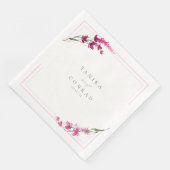 Wildflower Wedding Waterverf Names Fsia ID954 Servet (Hoek)