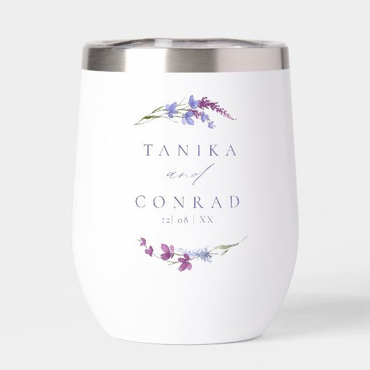 Wildflower Wedding Waterverf Names Peri ID954 (Achterkant)