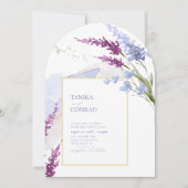 Wildflower Wedding Waterverf Peri Arch ID954 Kaart (Voorkant)