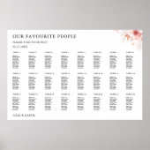 Wildflower Wedding Zitting Grafiek Sjabloon Poster (Voorkant)